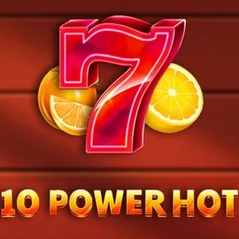 10 Power Hot online game logo by Amusnet Interactive on cloverscasino.co.uk
