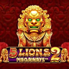 Slots logo of 5 Lions Megaways 2 from Pragmatic Play at Clover Casino