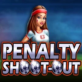 Penalty Shoot-out slot visual from Evoplay available on cloverscasino.co.uk
