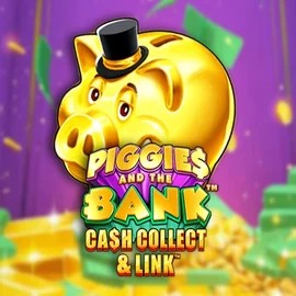 Piggies And The Bank Cash Collect & Link slot visual from Origins available on cloverscasino.co.uk