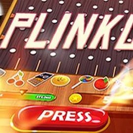 Plinko online game logo by BGAMING on cloverscasino.co.uk