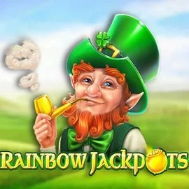 Official Jackpots logo: Rainbow Jackpots by Red Tiger Gaming at Clover Casino