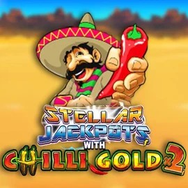 Stellar Jackpots with Chilli Gold x2 logo – Jackpots by Lightning Box Game at Clover Casino