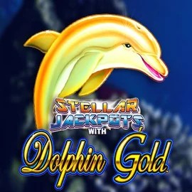 Dolphin Gold with Stellar Jackpots casino game by Lightning Box Game – featured logo at Clover Casino