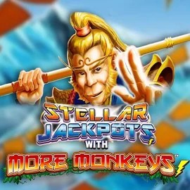 Play the Stellar Jackpots with More Monkeys slot by Lightning Box Game on Clover Casino